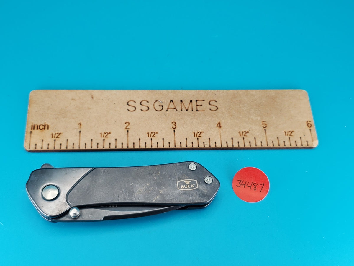 BUCK KNIFE 015 LUX MED AVID BOS 13C26 SANDVIK FRAME LOCK PLAIN EDGE POCKET KNIFE