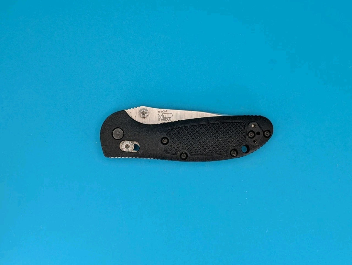 Benchmade Mini Griptilian 556 Black Handles 2.91" 154cm  Drop Point Pocket Knife