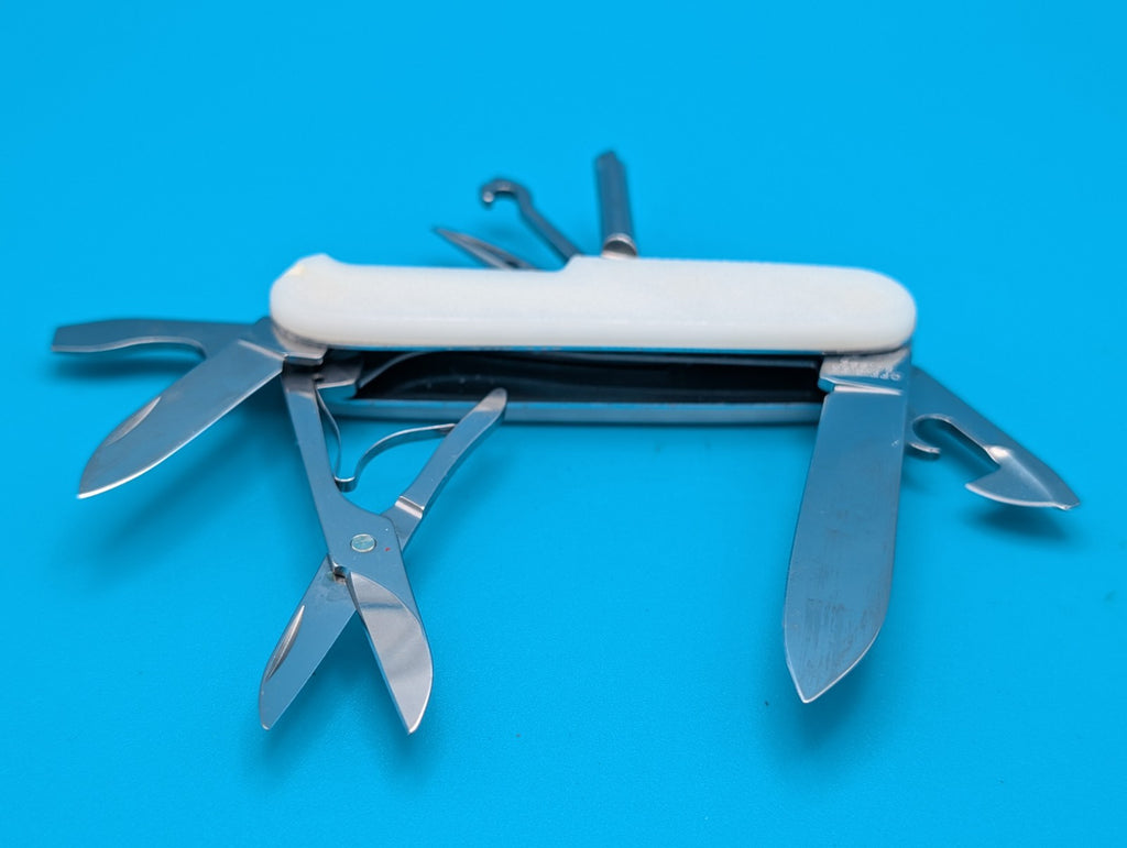 Custom Victorinox Super Tinker Glow in the Dark Swiss Army Knife Multi Tool!