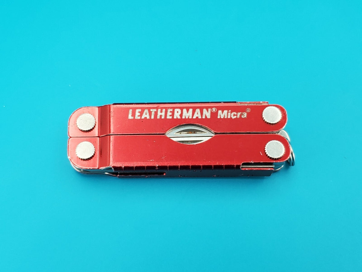 Leatherman Micra Multi-Tool, Knife, Scissors, Key Ring, Red!