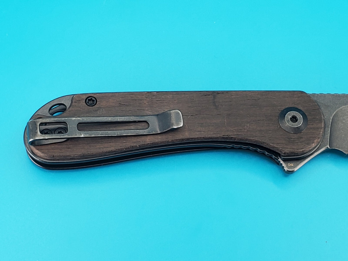 Civivi Knives Elementum Liner Lock C907W D2 Steel Black Ebony Wood