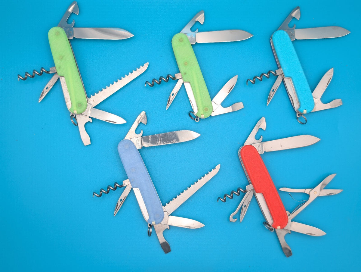 Custom Victorinox Glow in the Dark Swiss Army Knife Multi Tool! LOT OF 5!