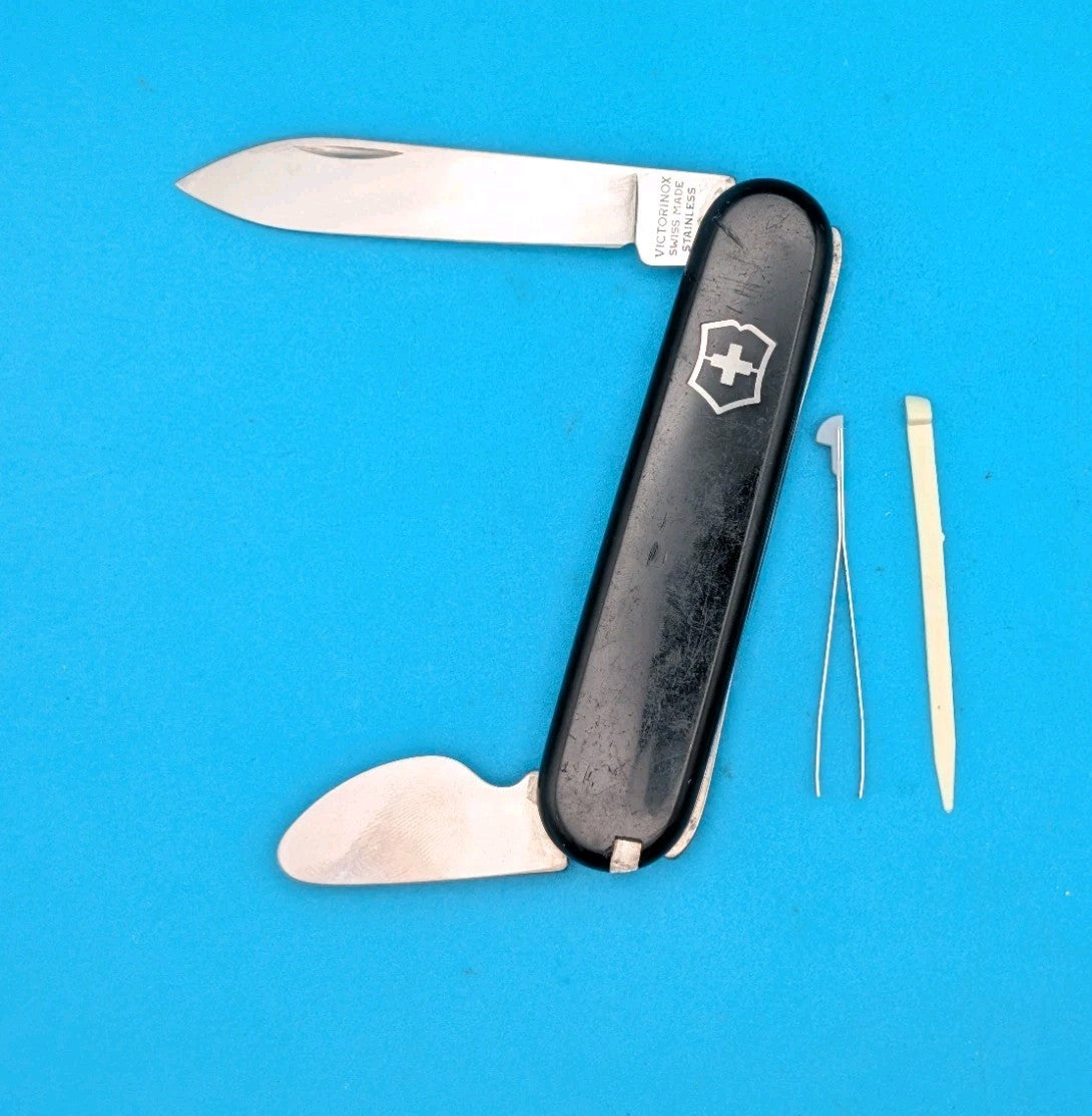 Victorinox Watch Case Opener Swiss Army Knife Multi Tool! Black! BERGEON No 7403