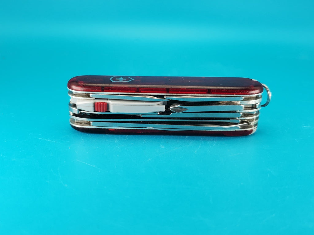 Victorinox Huntsman Lite Ruby Red Swiss Army Knife Multi Tool!