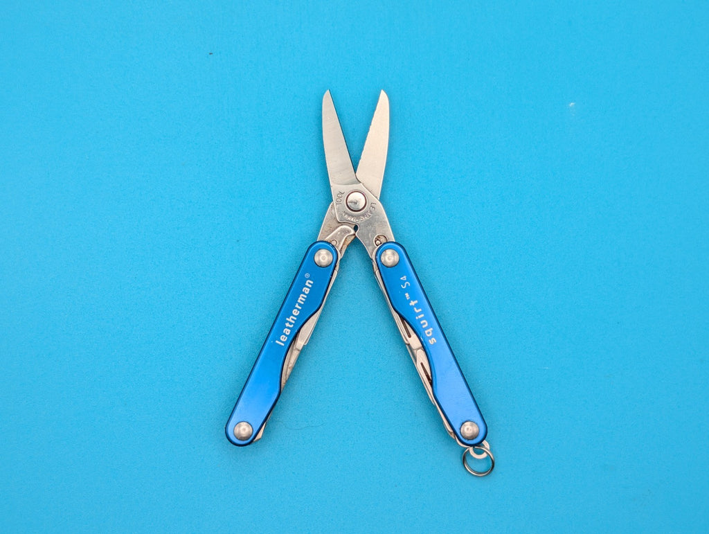 Leatherman Squirt S4 Multi-Tool, Key Ring, Retired, Blue