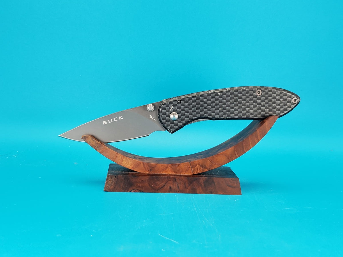 Buck Knives 327 Nobleman Carbon Fiber Folding Pocket Knife!
