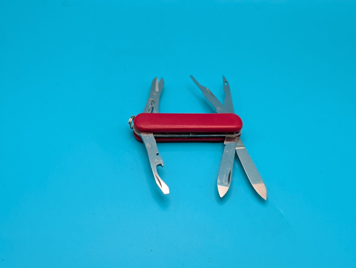Vintage Wenger Pocket Tool Chest 65mm Red Swiss Army Knife Multi Tool!