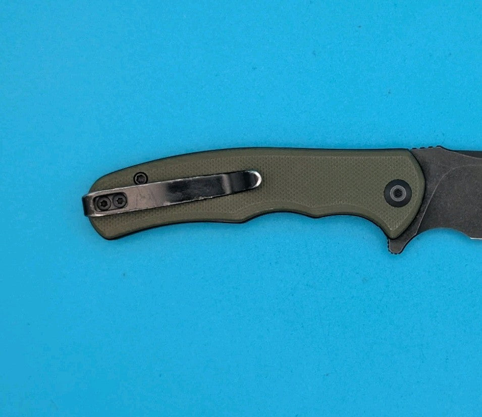 Civivi Mini Praxis Flipper Pocket Knife Liner Lock Plain Edge Blade! Olive Green