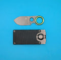 Gerber GDC Money Clip Knife Finger Loop EDC Credit Card Holder G10