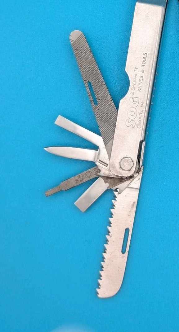 SOG Power Plier Multi-Tool! Rare Blunt Nose Pliers! Compound Leverage! USED
