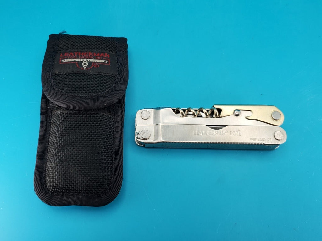 Leatherman Flair Multi-Tool Stainless Knife Pliers USA! With Sheath! 09/00 Date!