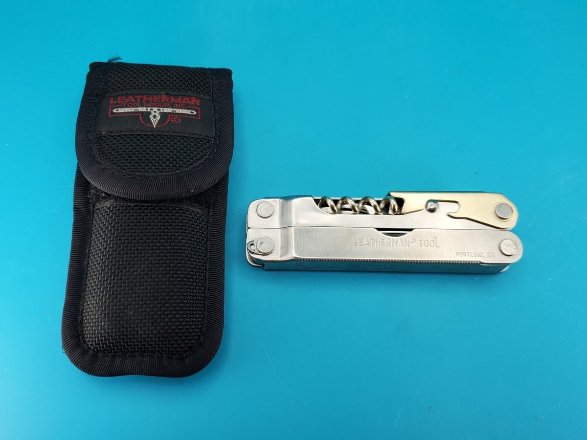 Leatherman Flair Multi-Tool Stainless Knife Pliers USA! With Sheath! 09/00 Date!