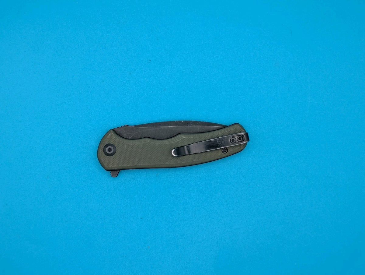 Civivi Mini Praxis Flipper Pocket Knife Liner Lock Plain Edge Blade! Olive Green