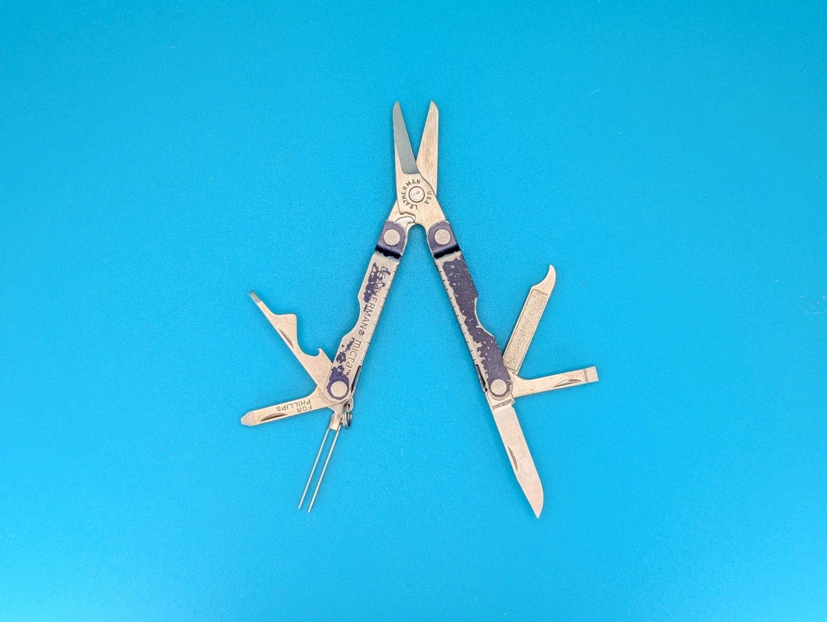 Leatherman Micra Multi-Tool Knife Scissors Key Ring! MIXED COLORS! LOT OF 5!