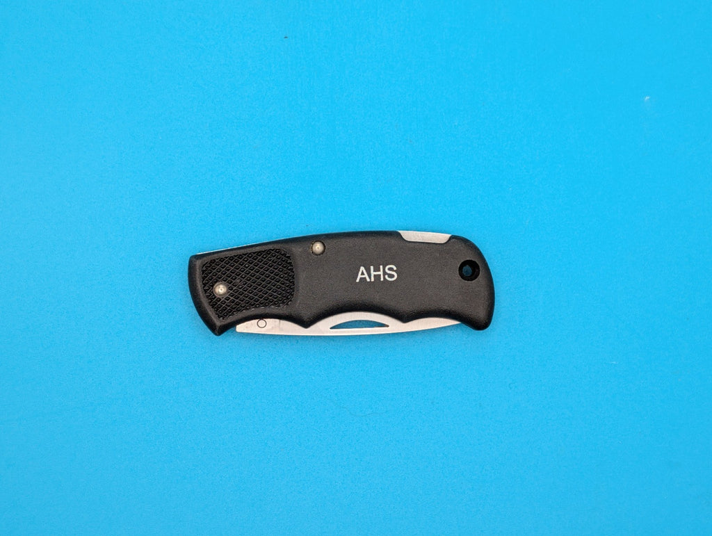 Cutco 1886 Plain Edge Blade USA Lockback Knife! Black Handle!