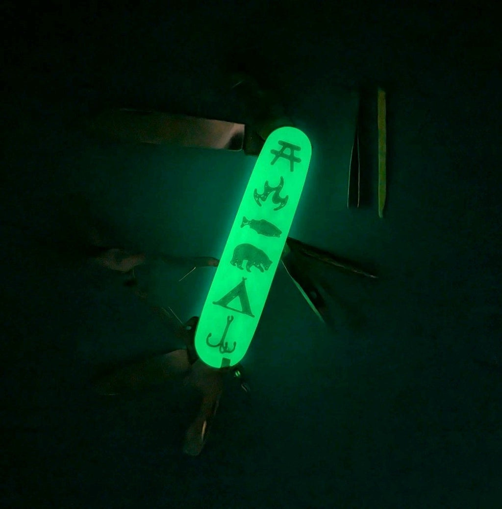 Victorinox Super Tinker Swiss Army Knife! Custom Glow in the Dark!