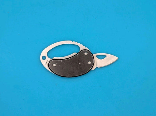 Buck 759 Black Folding Pocket Knife & Bottle Opener, 2004 Date, Taiwan