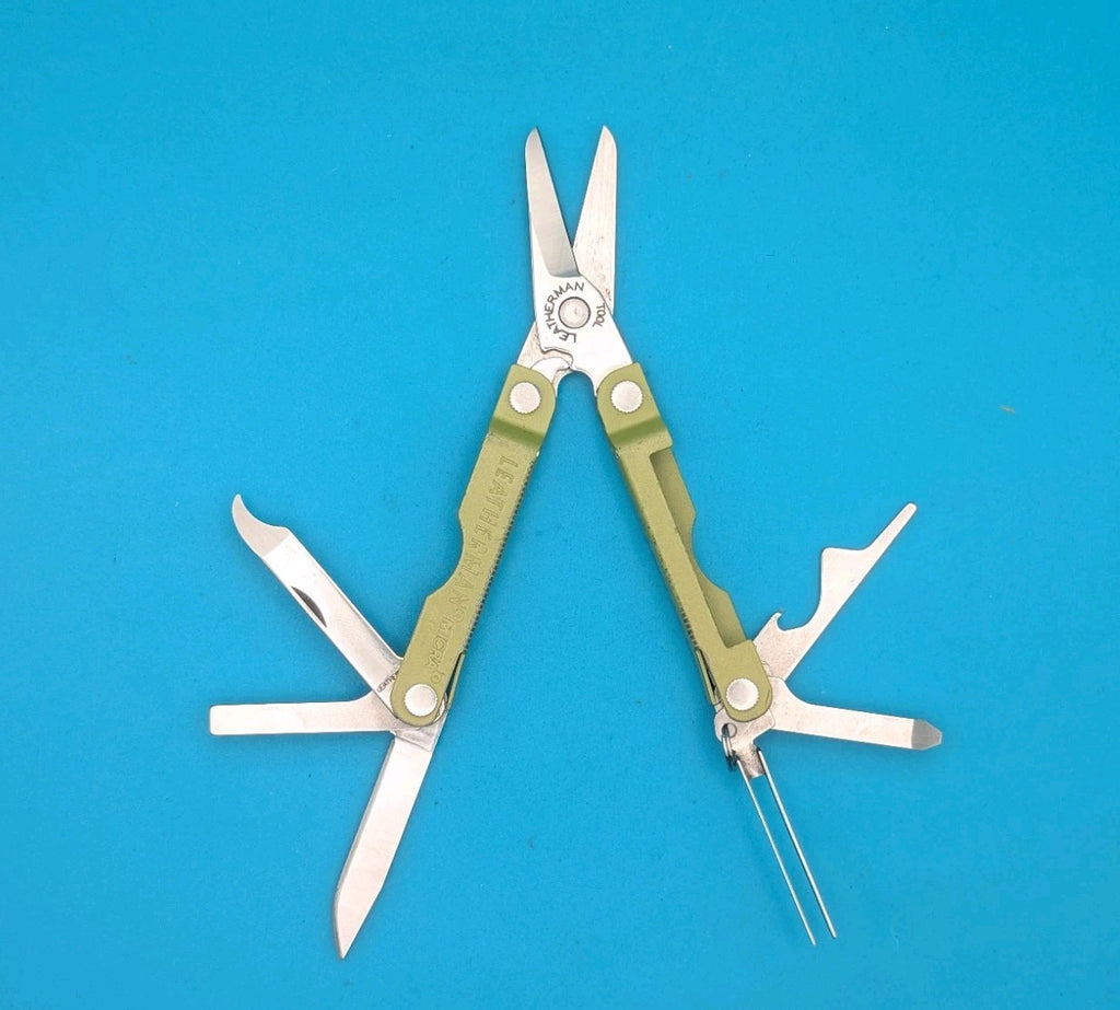 Leatherman Micra Multi-Tool, Knife, Scissors, Key Ring, Lime Green!