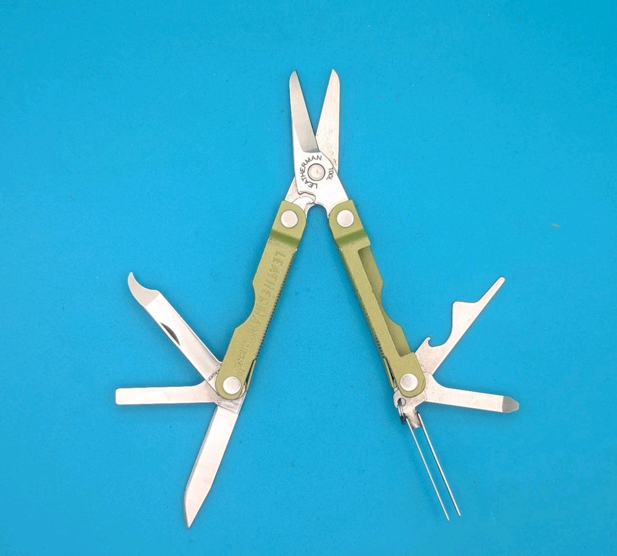 Leatherman Micra Multi-Tool, Knife, Scissors, Key Ring, Lime Green!