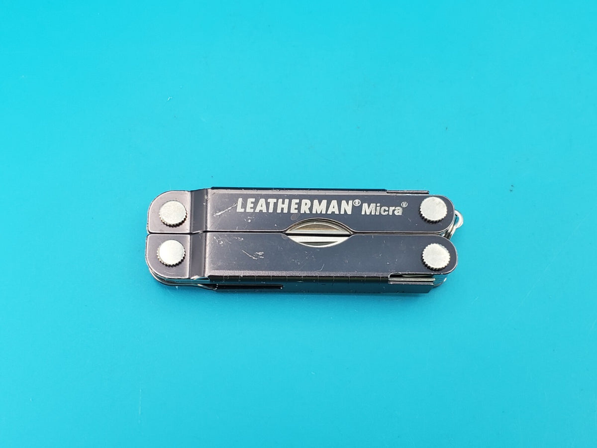Leatherman Micra Multi-Tool, Knife, Scissors, Key Ring, Gray!