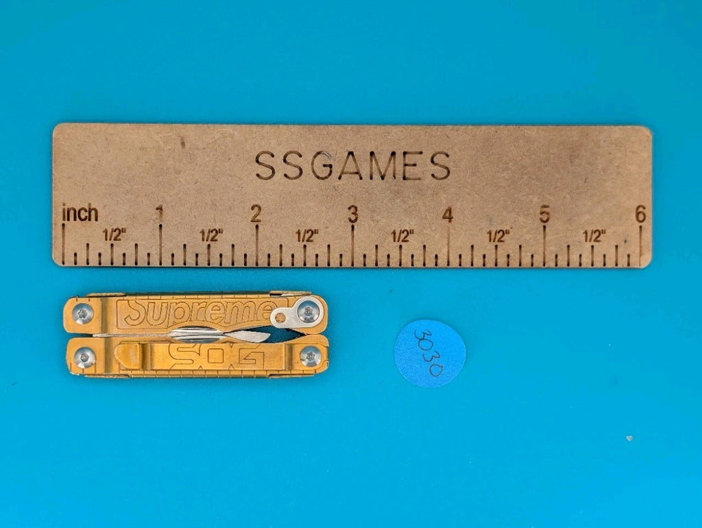 SOG Supreme Gold Snippet Compact Scissors Multi Tool Folding Knife!