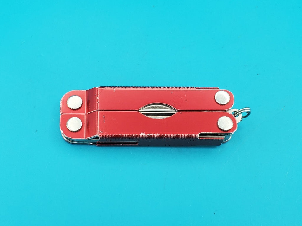 Leatherman Micra Multi-Tool, Knife, Scissors, Key Ring, Red