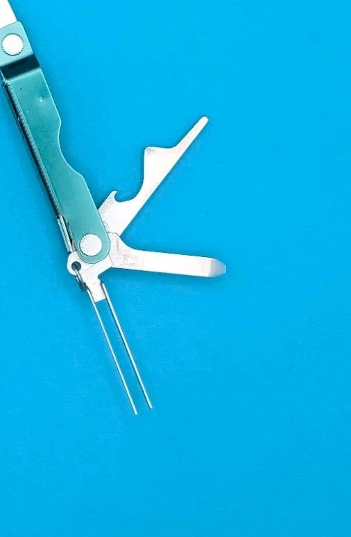 Leatherman Micra Multi-Tool, Knife, Scissors, Key Ring, Green
