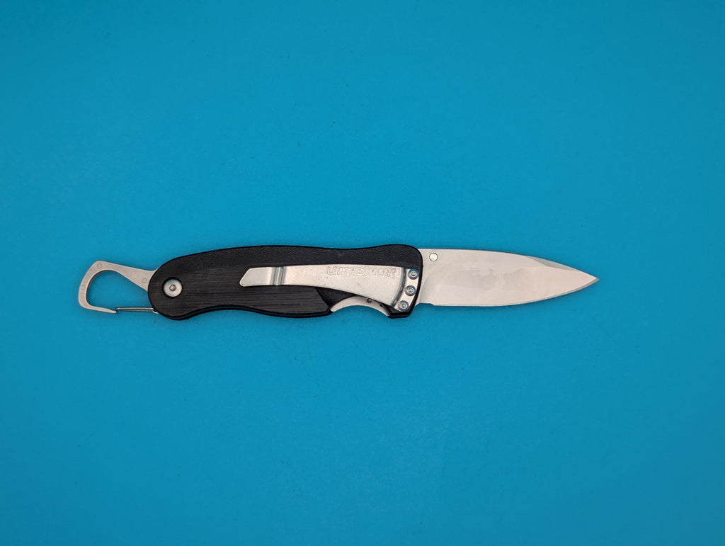 Leatherman Crater C33 Plain Edge Pocket Knife! Black!