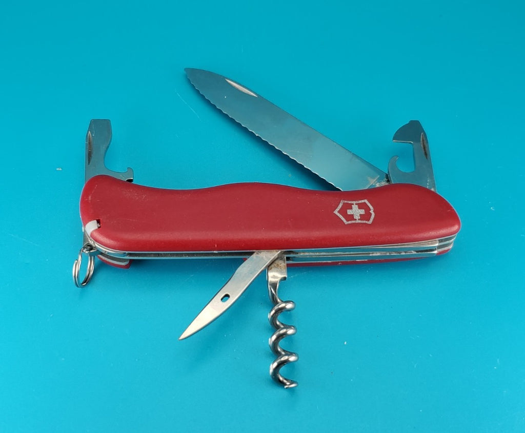 Victorinox Picnicker Red Swiss Army Knife Multi Tool! Original Slide Lock!