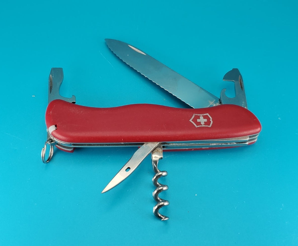 Victorinox Picnicker Red Swiss Army Knife Multi Tool! Original Slide Lock!