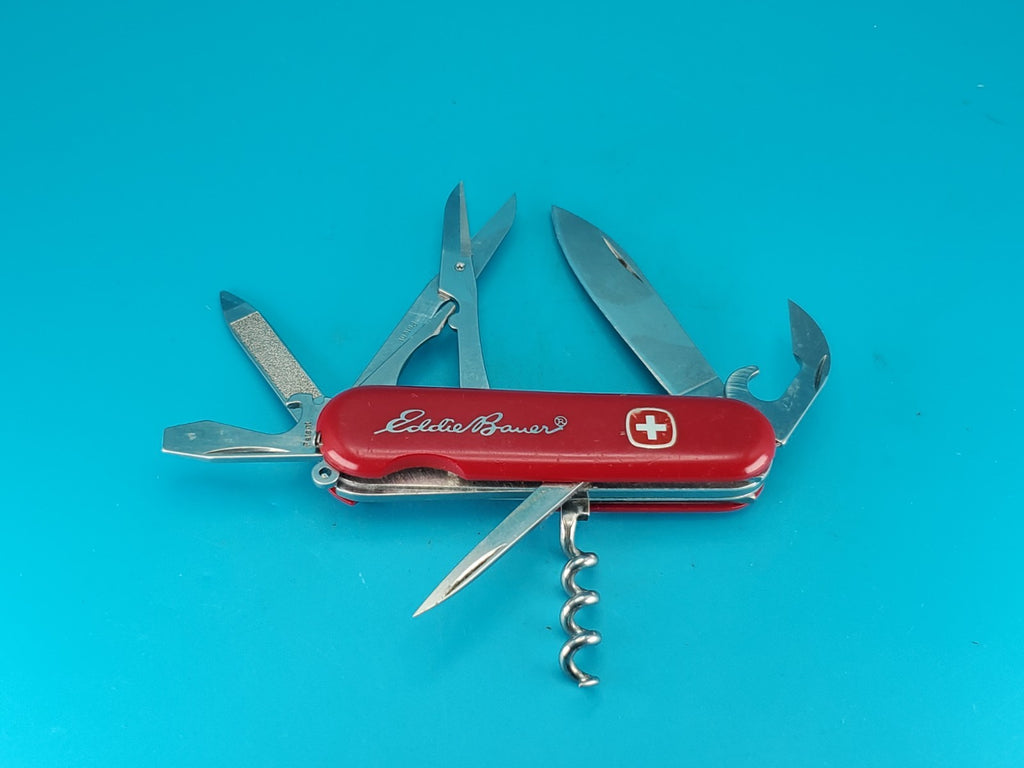 Wenger Security 14 Swiss Army Knife Multi Tool with Locking Blade! EDDIE BAUER