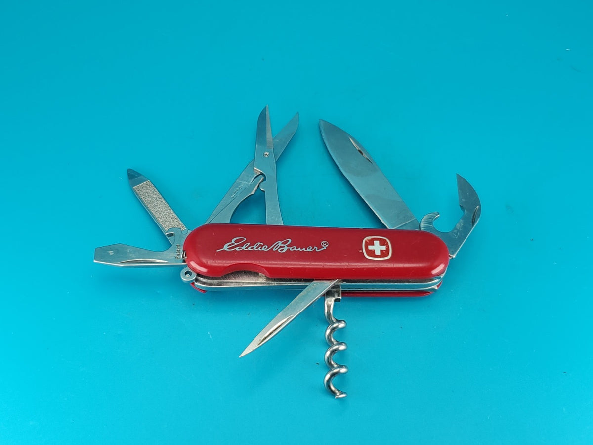 Wenger Security 14 Swiss Army Knife Multi Tool with Locking Blade! EDDIE BAUER