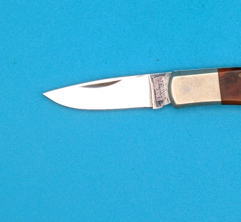 Vintage Edgemark Cavalier Pocket Knife 11-332 Stainless Lockback Japan