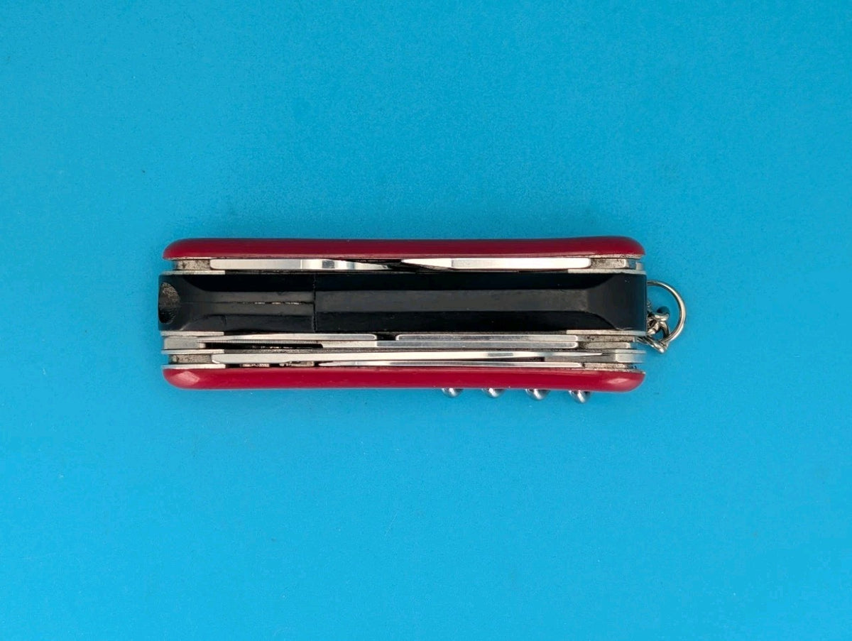 Wenger Spotlight Red Swiss Army Knife Multi Tool! With Working Flashlight!