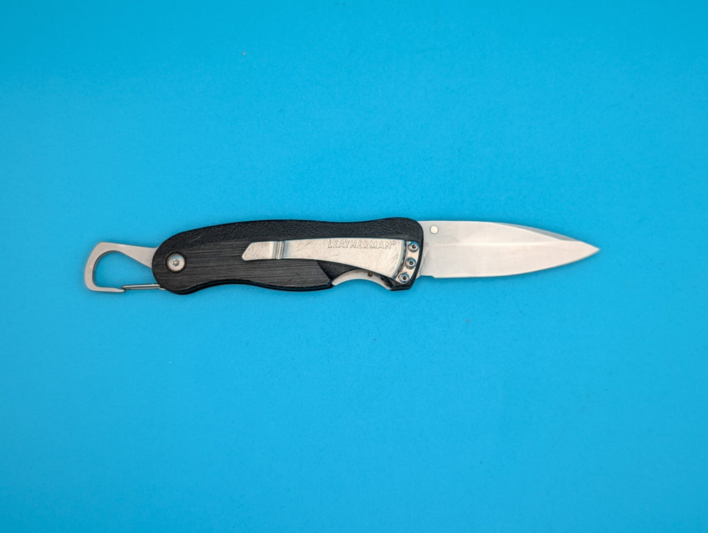 Leatherman Crater C33 Plain Edge Pocket Knife! Black!