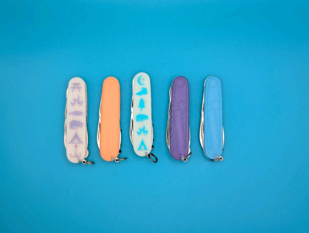 Custom Victorinox Glow in the Dark Swiss Army Knife Multi Tool! LOT OF 5!