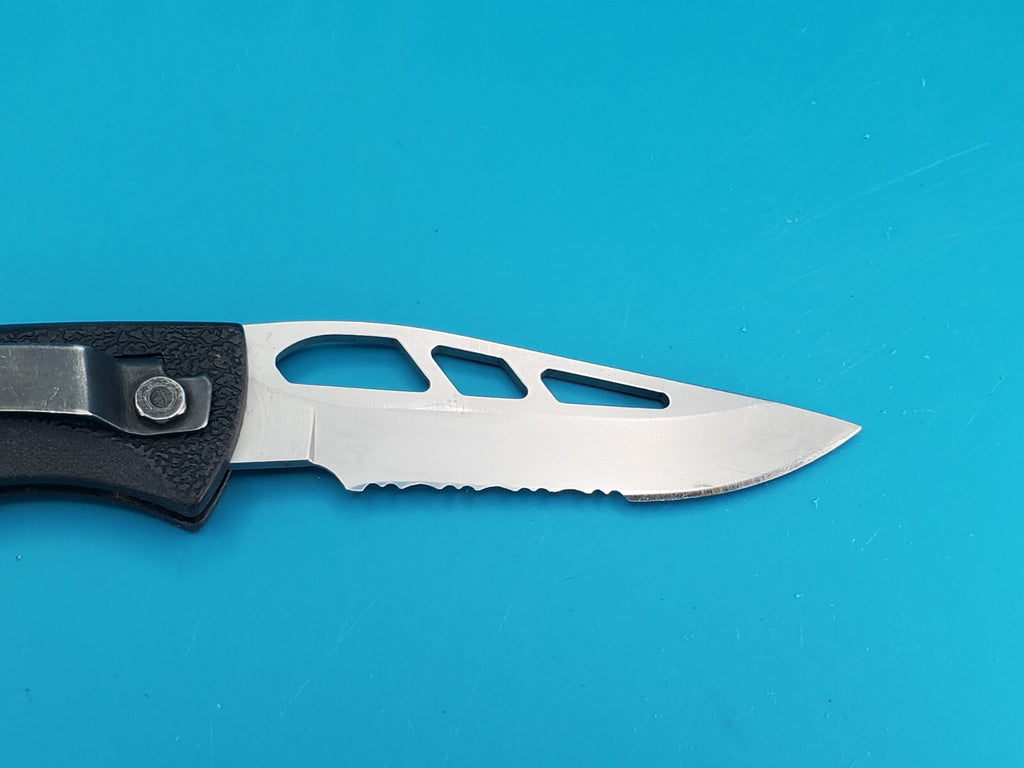 Gerber EZ Out Pocket Knife Lockback Combo Edge Blade USA