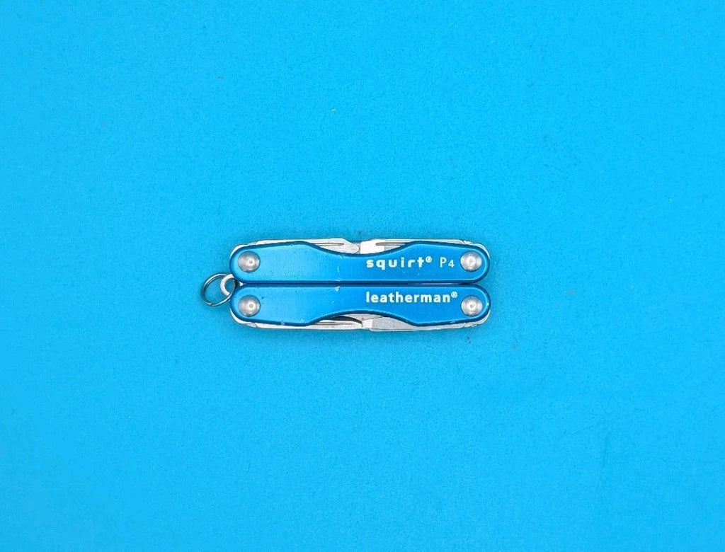 Leatherman Squirt P4 Multi-Tool, Key Ring, Retired, BLUE!