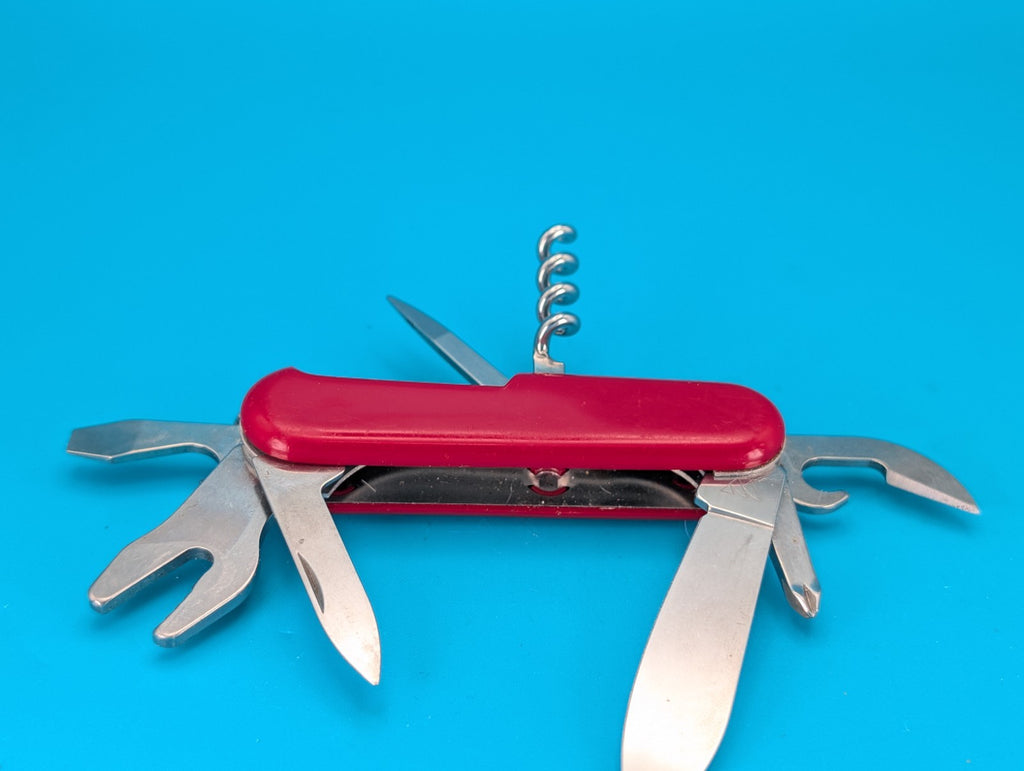 Wenger Cyclist Swiss Army Knife Multi Tool! With Bike Wrench! Red