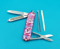 Victorinox Classic SD Swiss Army Knife 3 Tool Pocket Knife! PINK CAMO!