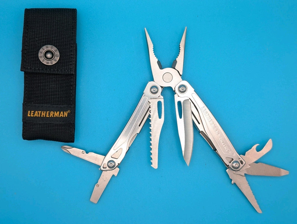 Leatherman Sidekick Multi-Tool, Knife, Pliers, Saw, Stainless! With Sheath!