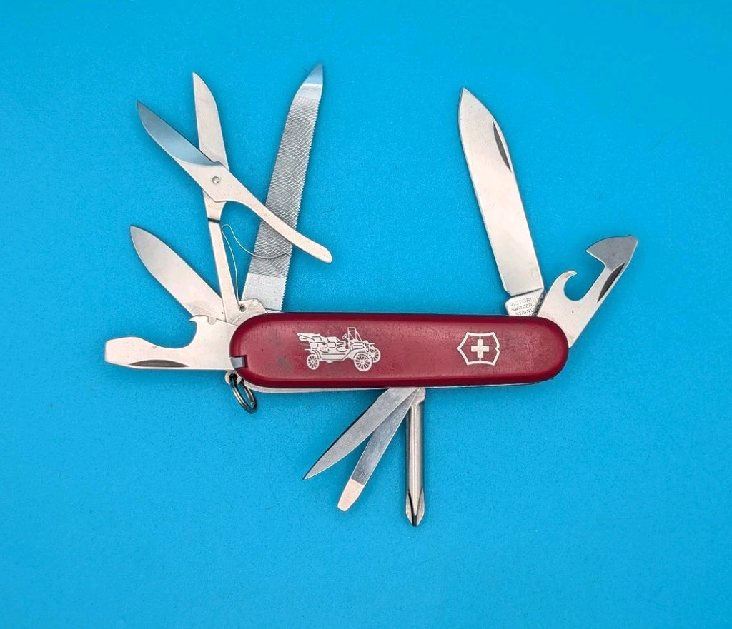 Victorinox Vintage Grand Prix Red Swiss Army Knife Multi Tool!