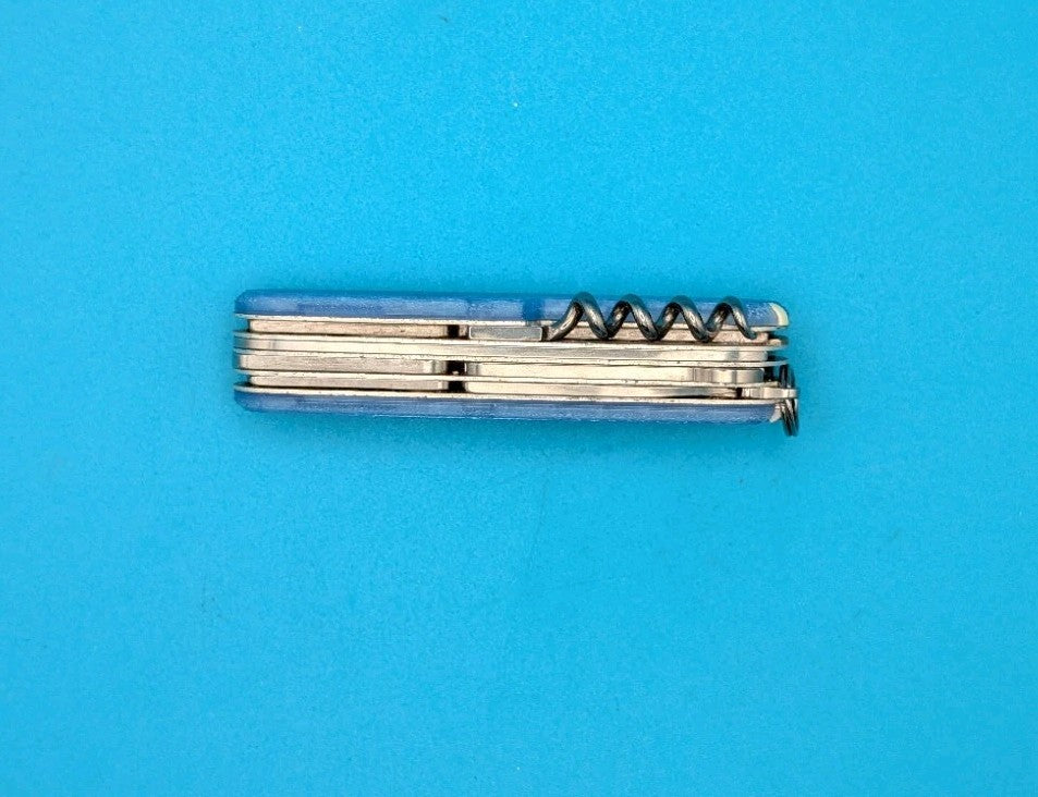 Custom Victorinox Huntsman Firefly Blue Glow in the Dark Swiss Army Knife! 91mm