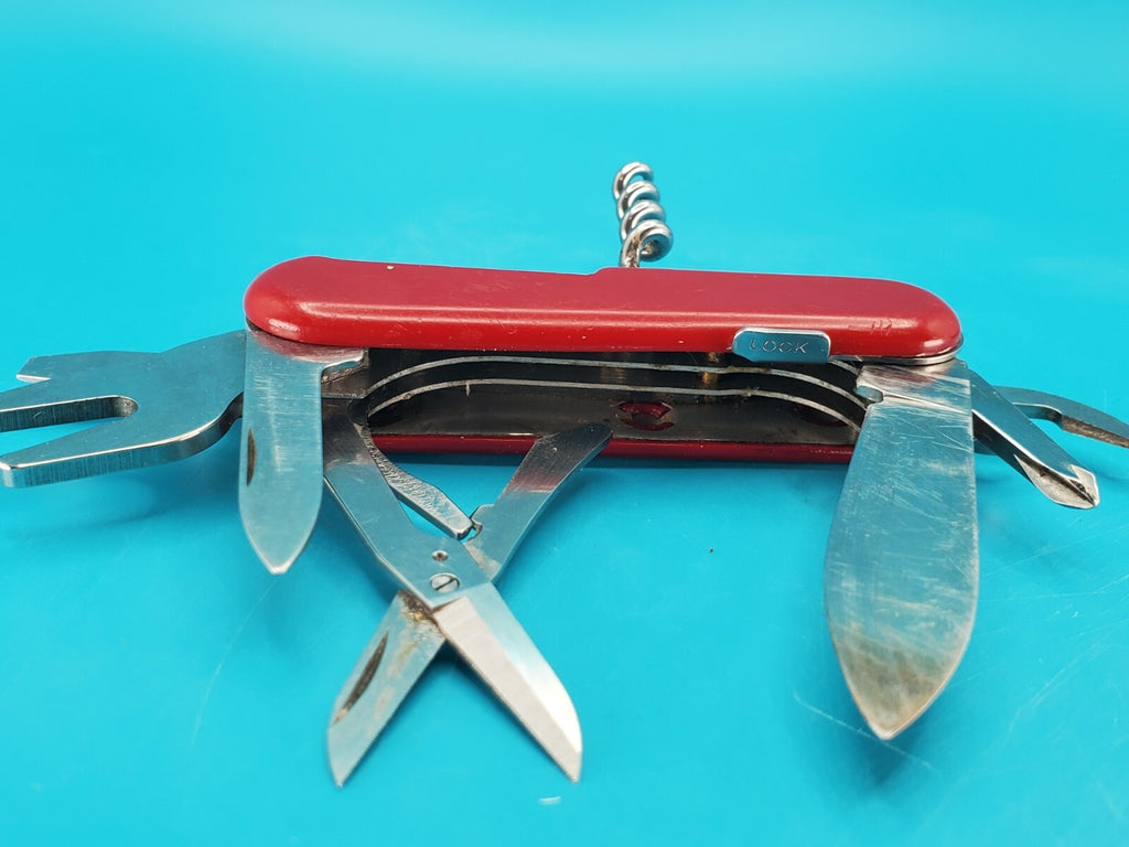 Wenger Nomad 85mm Red Swiss Army Knife Multi Tool!