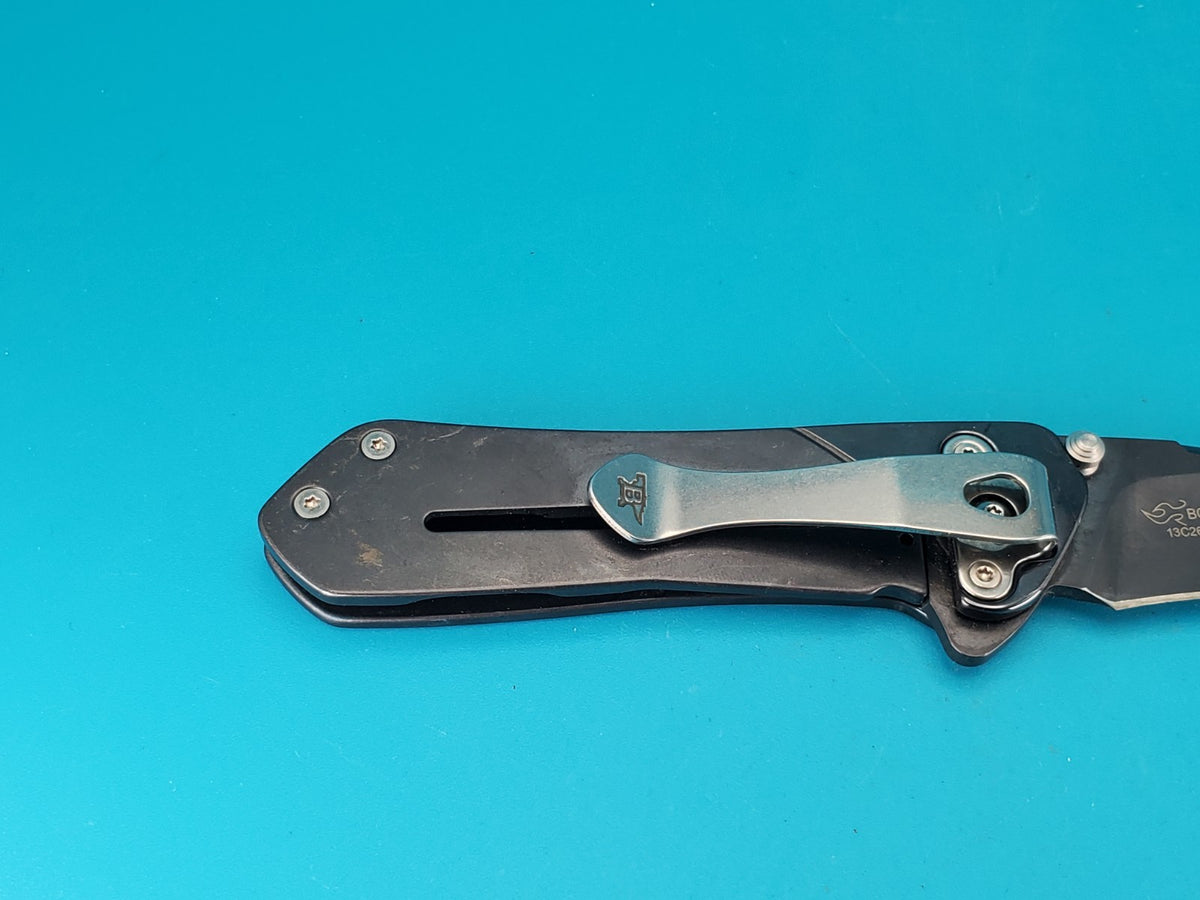 BUCK KNIFE 015 LUX MED AVID BOS 13C26 SANDVIK FRAME LOCK PLAIN EDGE POCKET KNIFE
