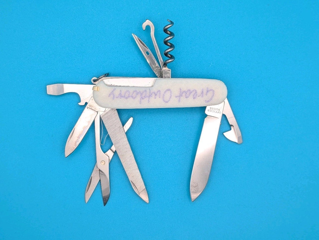 Custom Victorinox Mountaineer Glow in the Dark Swiss Army Knife Multi Tool!