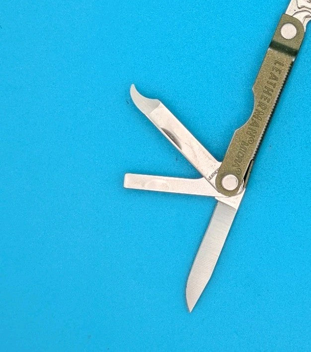 Leatherman Micra Multi-Tool, Knife, Scissors, Key Ring, Spruce!