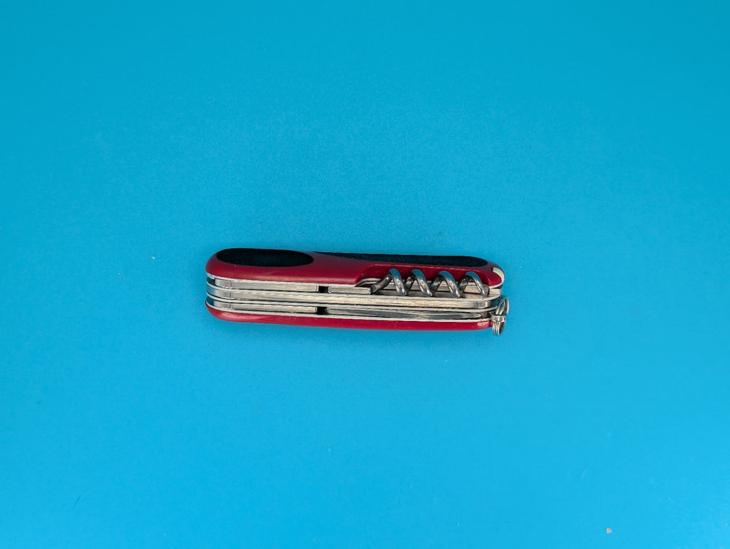 Victorinox Delemont EVOGRIP 14 Red & Black Swiss Army Knife Multi Tool!