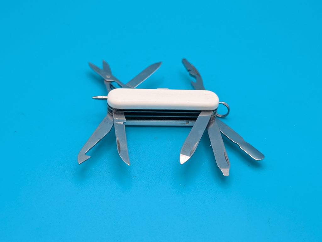 Victorinox White Midnite Minichamp  WHITE LED + Pen Swiss Army Knife Multi Tool!