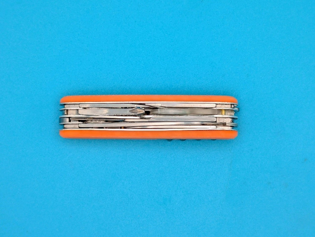 CUSTOM VICTORINOX EXPLORER ORANGE GLOW IN THE DARK SWISS ARMY KNIFE!